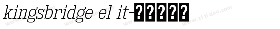 kingsbridge el it字体转换